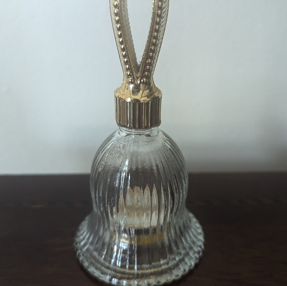 Vintage Avon Bell Rapture Cologne Perfume Empty Glass Bottle